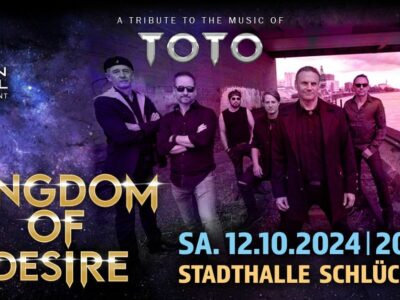 Toto-Feeling liefert am kommenden Samstag die Gruppe „Kingdom of Desire“ in der Schlüchterner Stadthalle.